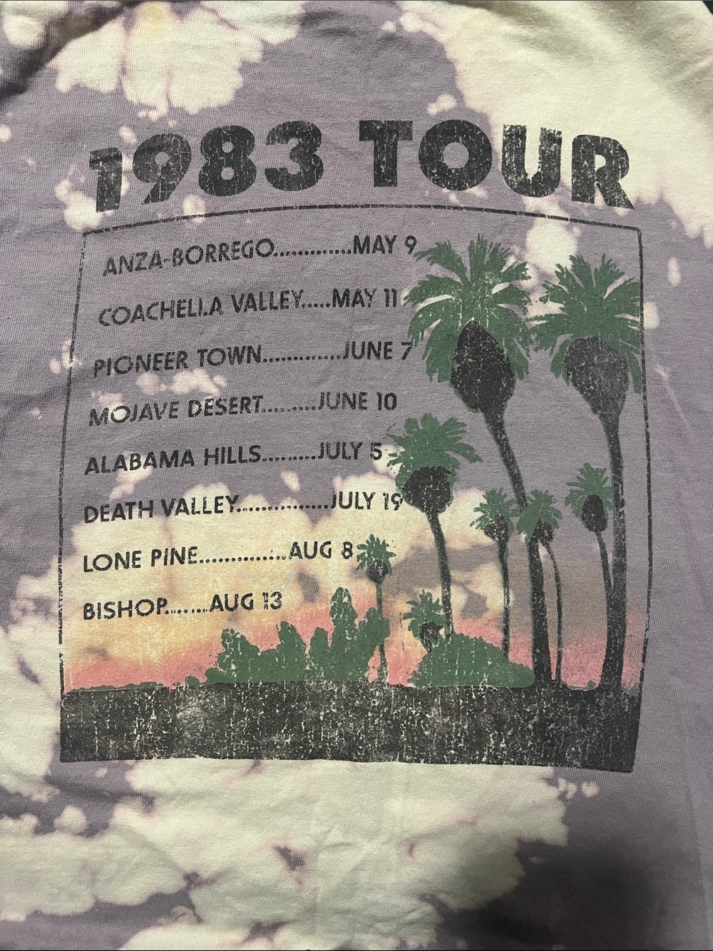 Fifth Sun Purple and Cream 1983 Tour Tie-Dye Tee - Picture 5 of 6
